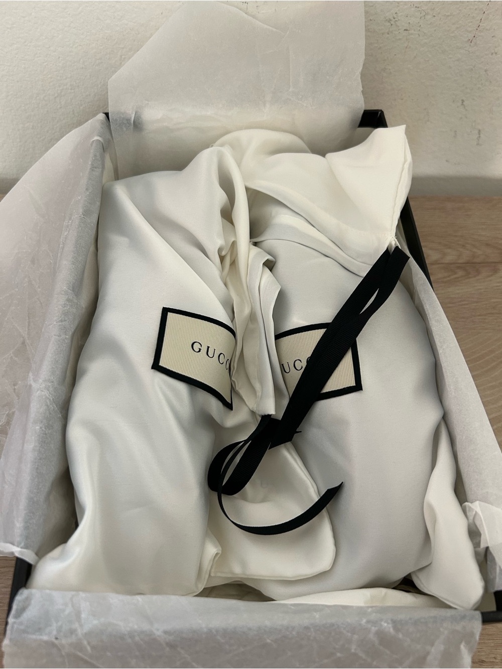 NIB Gucci Women MALAGA KID/GLASGOW Nero/Naturale Loafers in Black, Size39, $1100 - Picture 10 of 12